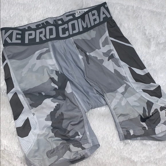 nike camo compression shorts